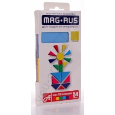 MAG-RUS. Магнитная мозаика 54 эл. 93А Цветы для развития интеллекта