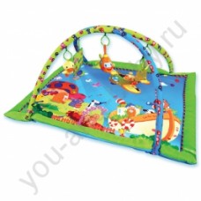 Mapa baby. Развивающий коврик 25990 Цветная полянка с дугами (5 подвесн. игрушек) 110х85